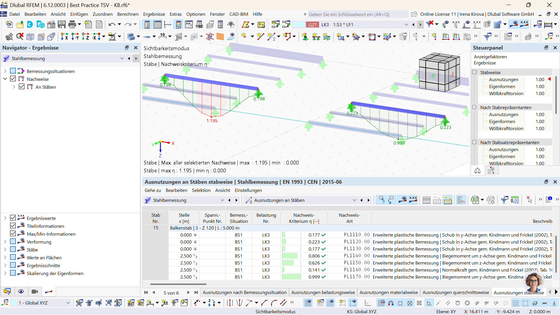 Ergebnisvergleich von strukturellen Analysen zeigt Unterschiede bei Umlagerung und ohne Umlagerung.