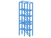 Feuerwehrturm in moderner Stahlkonstruktion, robust und funktional, ideal für Übungen.