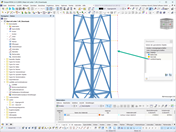 Illustration des Stabtyps 'Lastübertragung' für effiziente Zusammenarbeit von Strukturelementen in Baukonstruktionen.