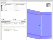 Schweißnaht zwischen den oberen Flanschen
