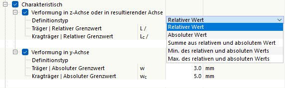 Bezug der Verformung festlegen