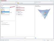 Flächenlast Fenster mit hervorgehobener Formfindungsauswahl und rot markierten Berechnungseinstellungen.