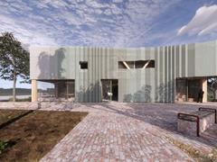 Visualisierung des Sages Road Depots mit Holzbau und BIM-Prozess in Glenroy, Australien.