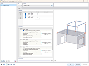 Semi-automatische Verknüpfung von importierten, nicht verbundenen 3D-Objekten durch Starrstäbe und starre Kopplungen.