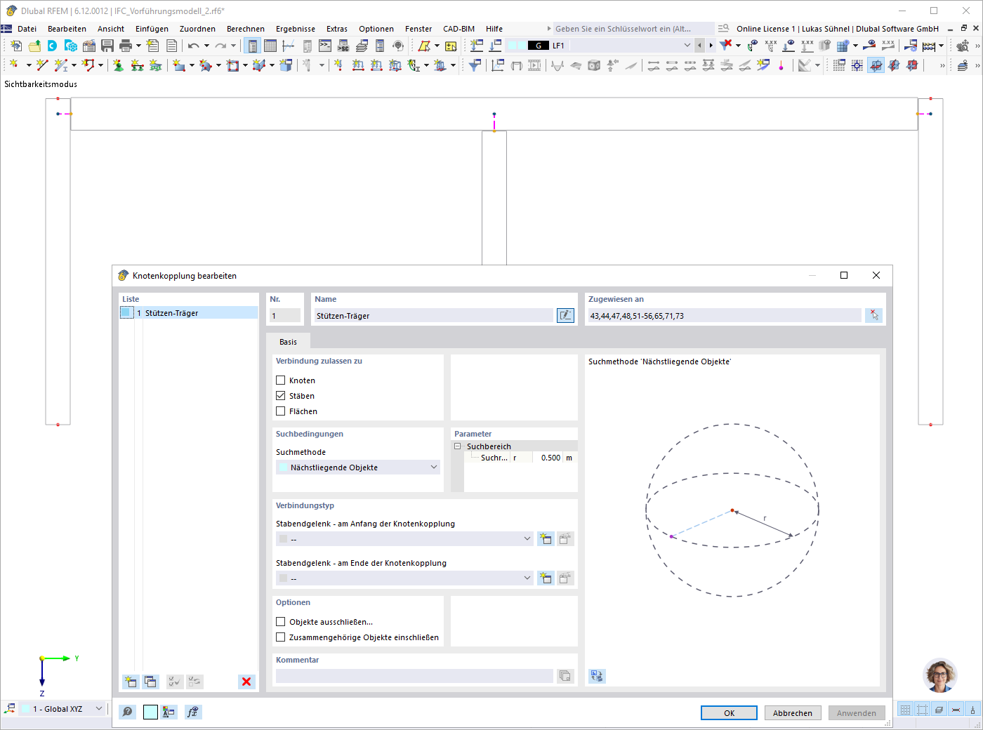 KB 001797 | Kopplung der Riegel mit den Stützen