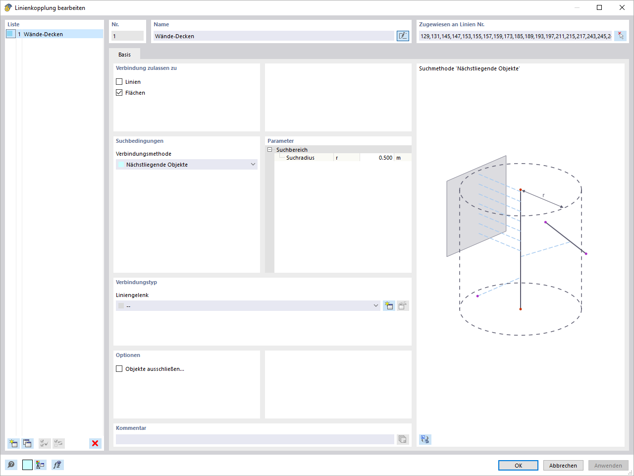 KB 001797 | Dialog der Linienkopplungen