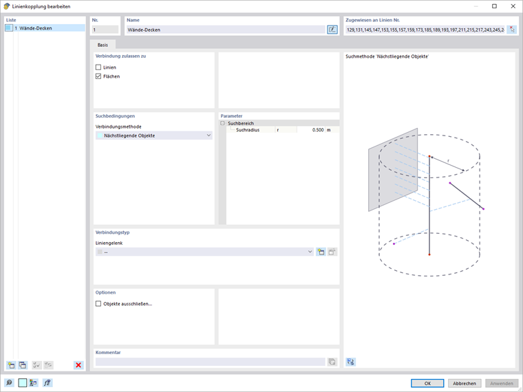 KB 001797 | Dialog der Linienkopplungen