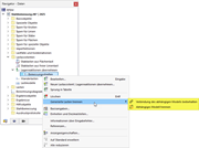 Optionen beim Trennen der generierten Lasten