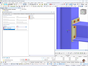 Stahlanschlusskonzept nach der kanadischen Norm CSA S16 für Tragwerksanalysevisualisierung.