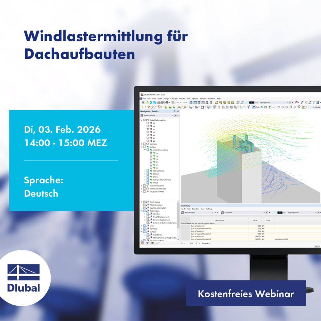 Windlastermittlung für Dachaufbauten