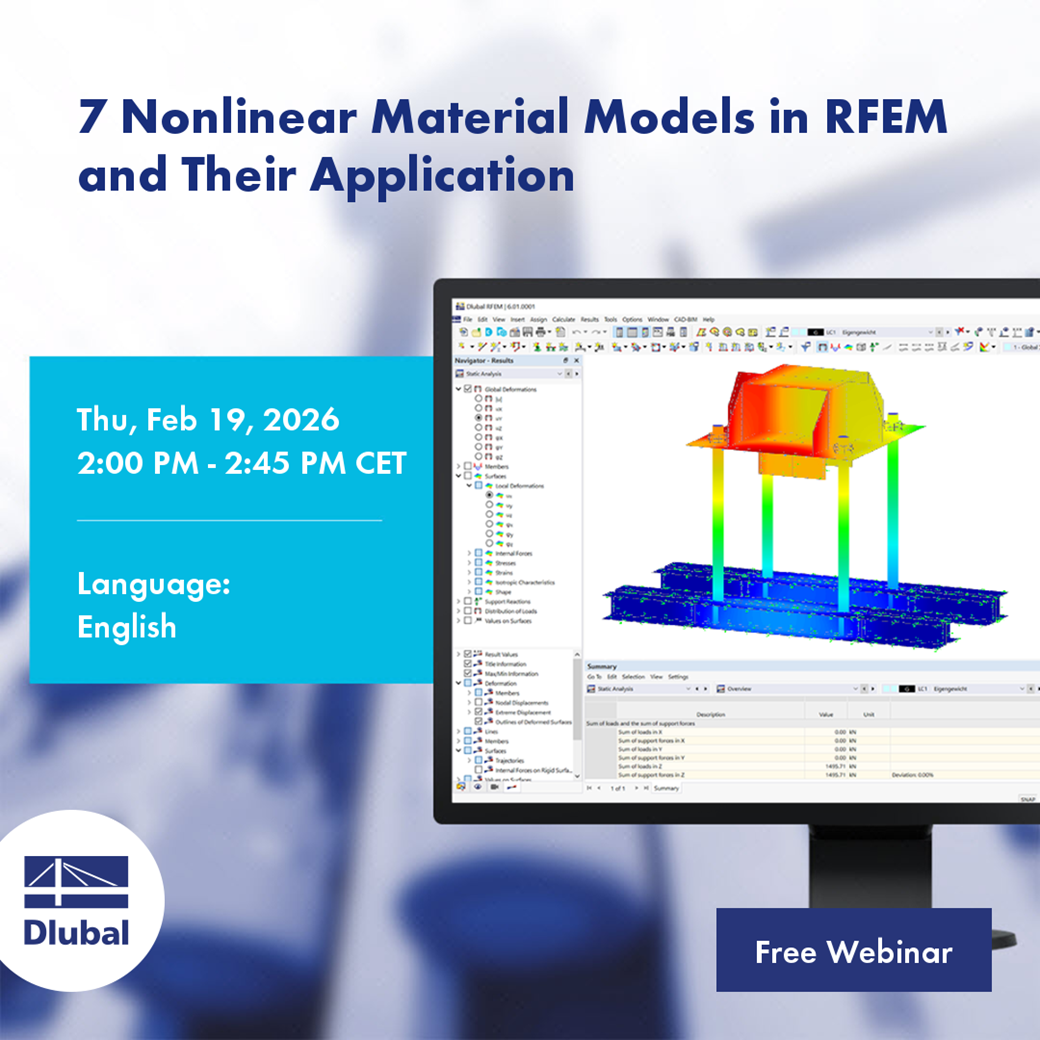 7 nichtlineare Materialmodelle in RFEM und ihre Anwendung