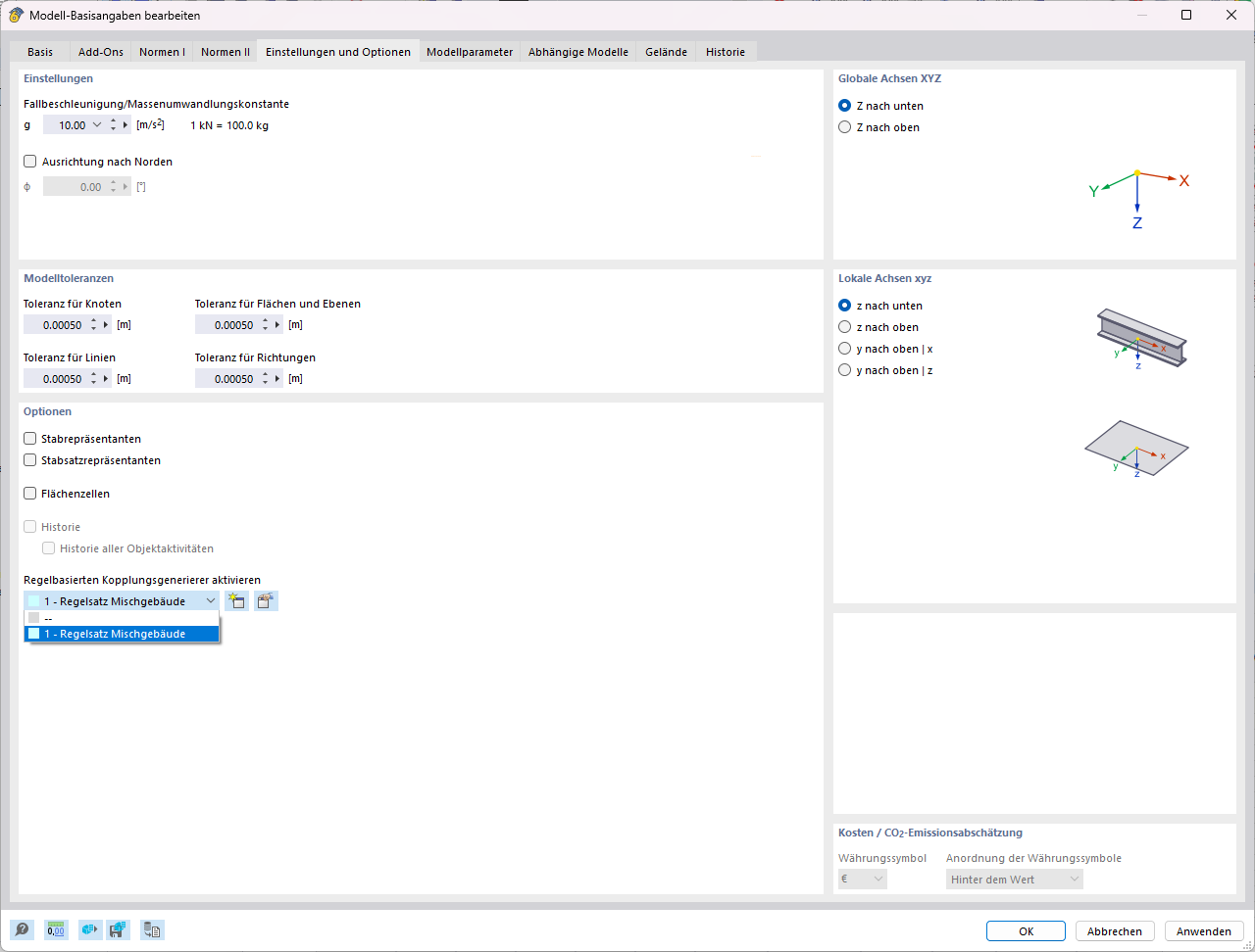KB 001797 | Dialog zu Aktivierung des regelbasierten Kopplungsgenerierers