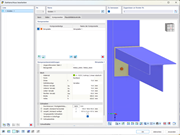 Darstellung eines RSECTION-Querschnitts, der mithilfe des Add-Ons Stahlanschlüsse bemessen wird.