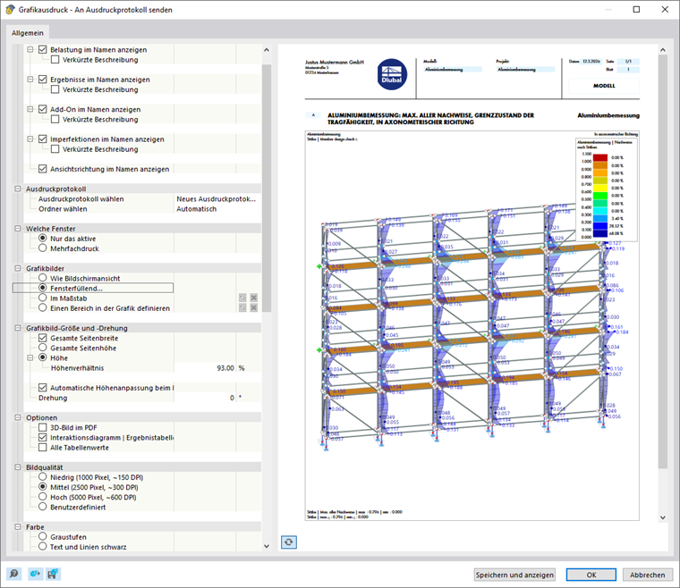 Grafikausdruck vorbereiten