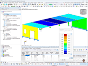 Analyse der strukturellen Auslastung von Holztafelwänden und -decken in einem baulichen Kontext.