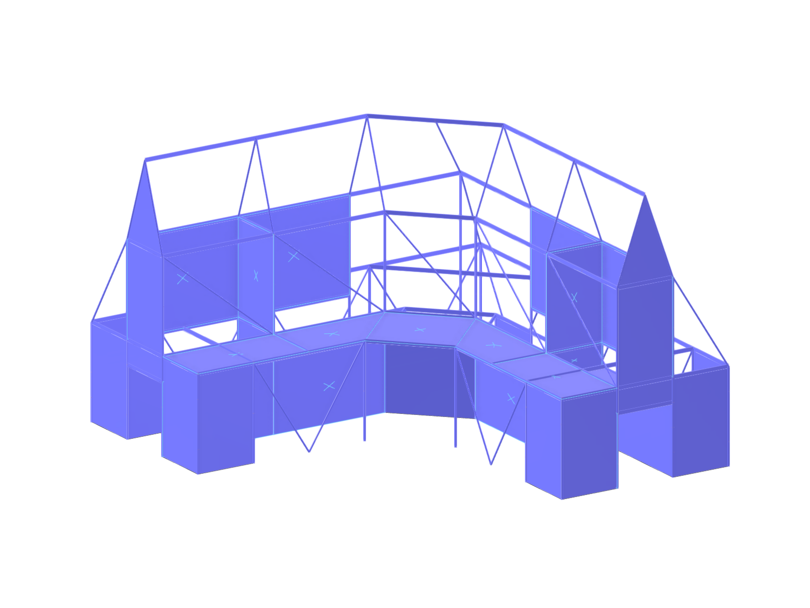 Stahltragwerk im Spiel Bent on Destruction, Level "Air", von Impulse Control.