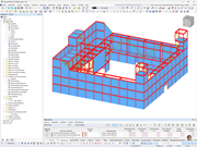 Stahlkonstruktion im Earth-Level von Bent on Destruction, dargestellt in RFEM, fotografiert von Impulse Control.