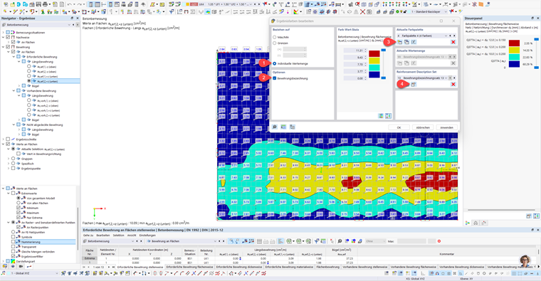 Anwendung des Bewehrungsbeschreibungssatzes