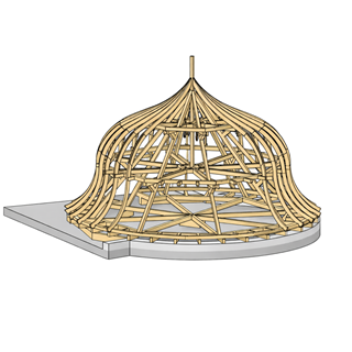 Erkunden Sie den Dachumbau des Küchenturms der Festung Marienberg in Würzburg, wo historische Architektur auf präzise Restaurierungstechniken trifft