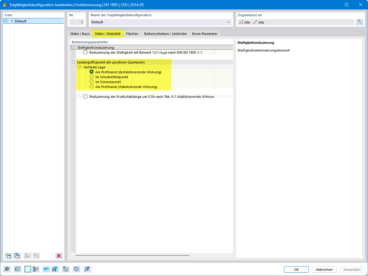 Definition des Lastangriffspunkt