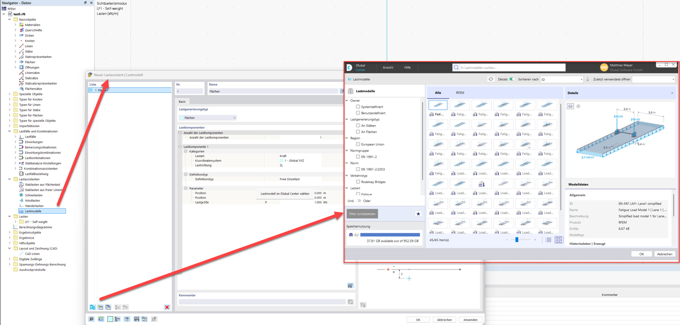Open load models dlubal center