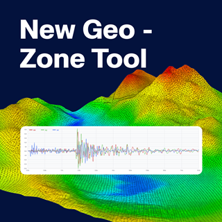 Schnittstelle des Geo-Zonen-Tools, die verschiedene geografische Gebiete für Parameter der Tragwerksanalyse zeigt.