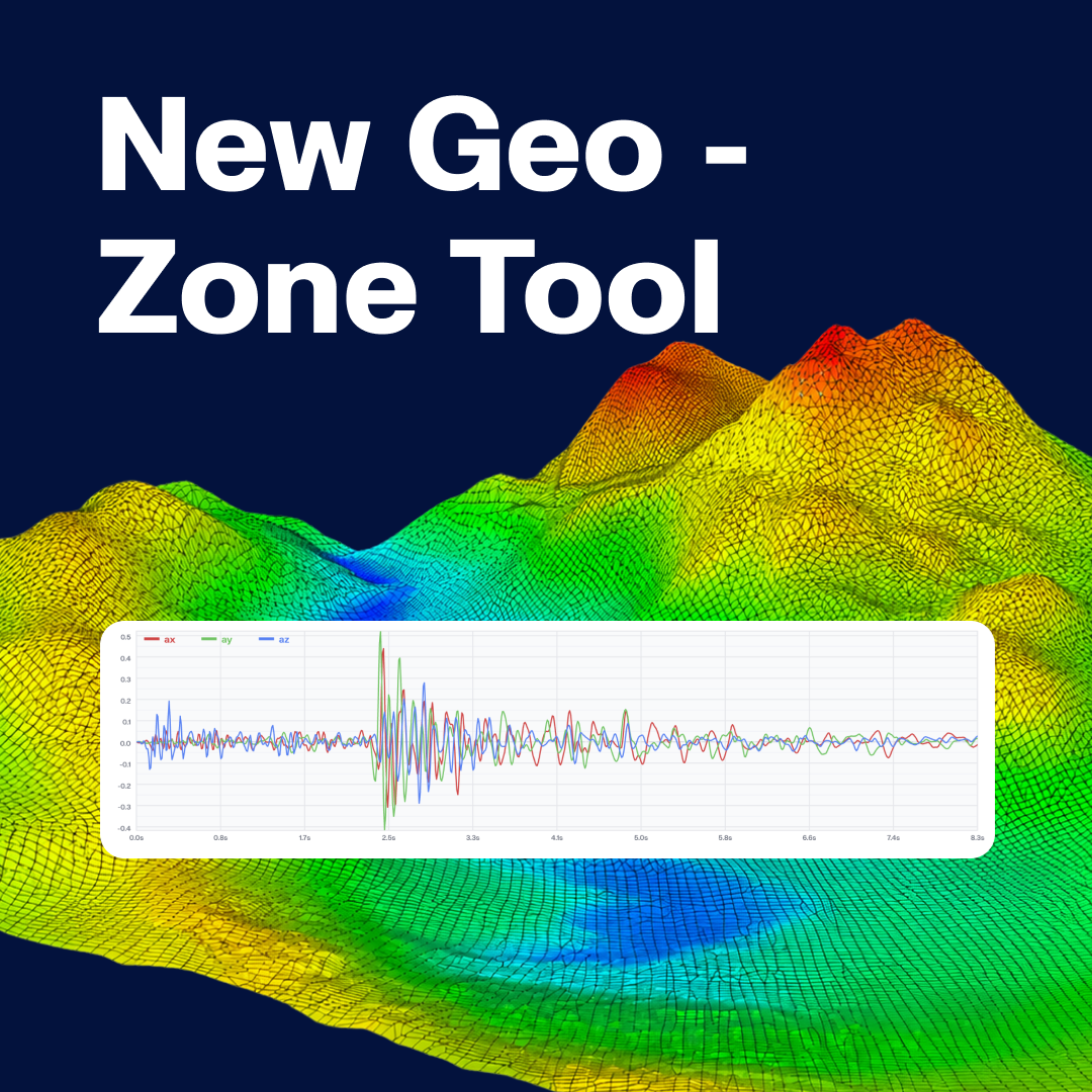 Schnittstelle des Geo-Zonen-Tools, die verschiedene geografische Gebiete für Parameter der Tragwerksanalyse zeigt.