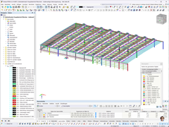 RFEM-Modell der Gleishalle des Münchener Hauptbahnhofs
