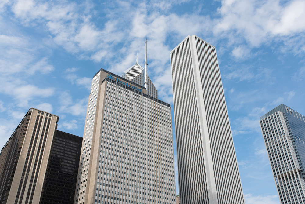 Bank of America Building, ursprüngliches Field Building, moderne Architektur, Chicago.