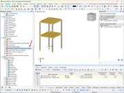 Nutzeroberfläche von RFEM mit deaktivierter Option für verborgene Elemente im Hintergrund.