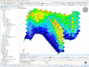 Analyse eines Monuments unter Erdbebenlasten mit strukturellen Belastungen in RFEM.