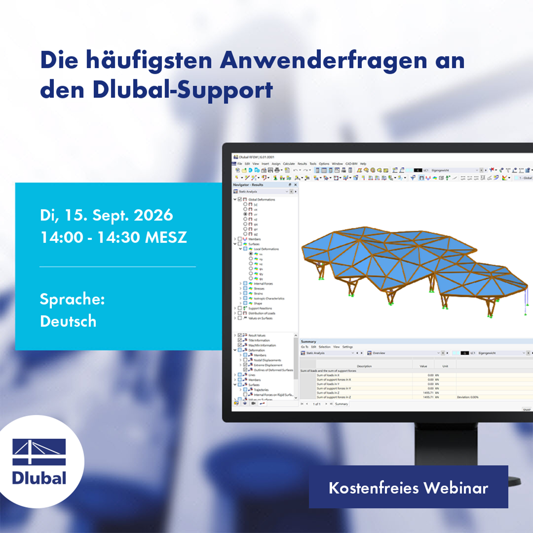 Die häufigsten Anwenderfragen an den Dlubal-Support