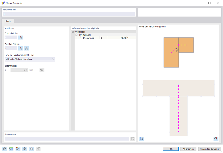 Dialog 'Neuer Verbinder'