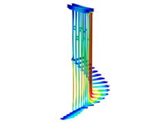 Animation der Lastfälle am Modell der Treppe A