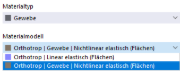 Materialmodelle für Gewebe