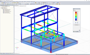Display of Max. Design of RF-STEEL EC3 Add-on Module in RFEM