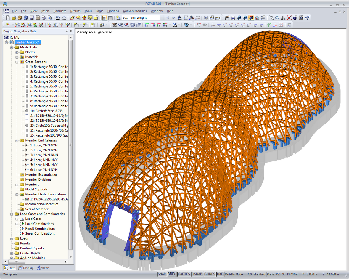 Buga Pavilion Structure Made of 6,000 Timber Members ((C) www.fh-koblenz.de)