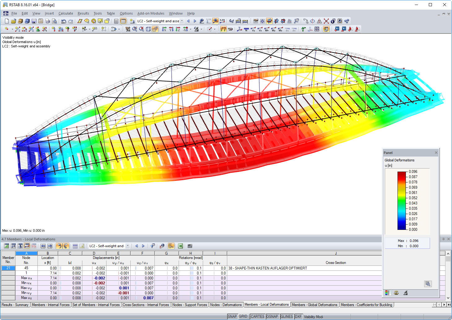 Deformation of Bridge