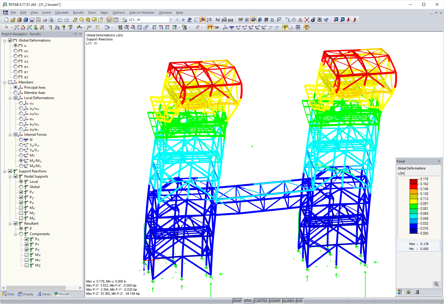 Deformation of Industrial Scaffolding