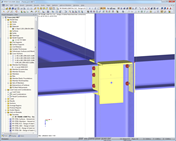 Connection from RF-FRAME-JOINT Pro in RFEM