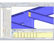 Visualization of Fin Plate Connection in RFEM
