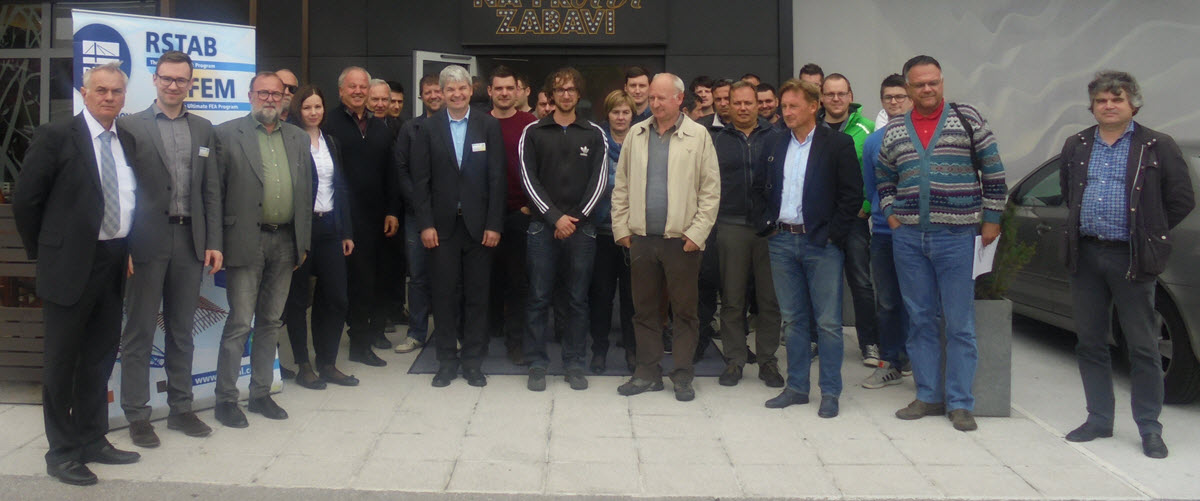 Participants in Dlubal Info Day in Slovenia