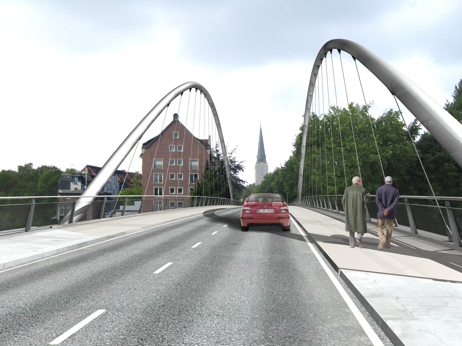 Visualization in Longitudinal Direction of Bridge (© grbv)