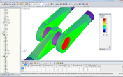 Steel Stress Analysis of Tension Member Connection in RFEM