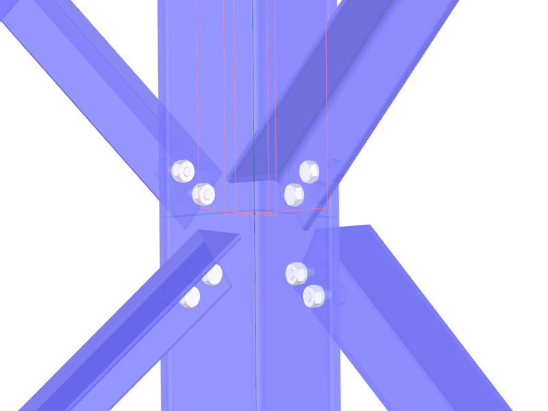 RF-/JOINTS Steel - Tower Add-on Module for RFEM/RSTAB | Hinged Connections of Lattice Towers According to EC 3