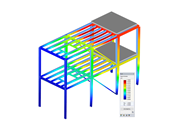 RSTAB Model of Steel Frame