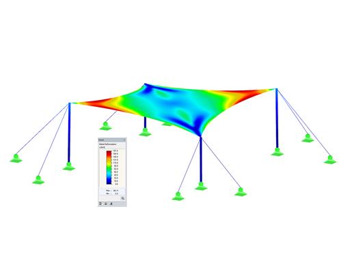 RF-CUTTING-PATTERN Add-on Module for RFEM | Cutting Patterns of Tensile Membrane Structures