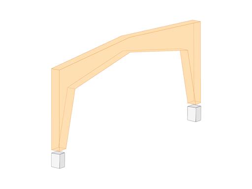 RX-TIMBER Frame Stand-Alone Program  | Three-Hinged Frames with Finger Joint Connections