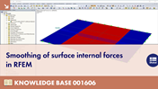 Smoothing of Surface Internal Forces in RFEM
