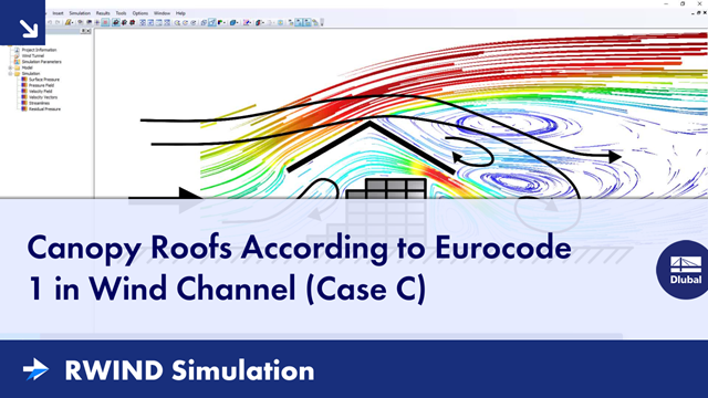 Canopy Roofs According to Eurocode 1 in Wind Channel (Case C)